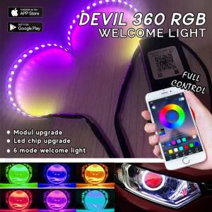 DEVIL EYE 360 RGB MATRIX WELCOME LIGHT DEMON EYES RGB APPS BLUETOOTH