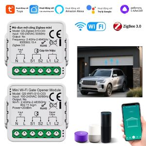 Tuya WiFi Zigbee Bộ Điều Khiển Mở Cửa Nhà Để Xe Thông Minh Tương Thích Với Alexa Google Home Remote Thông Qua Ứng Dụng Cuộc Sống Thông Minh Điều Khiển Bằng Giọng Nói