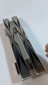 4buah gagang tarikan handle pintu rumah dan 1set lock body kunci untuk pintu depan dan kamar daun pintu 2 model kupu tarung pilihan panjang gagang 33cm 45cm dan 60cm bahan stainless