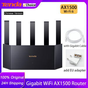 Tenda AX1500 WiFi6 Router Dual Band 2.4G/5GHz Wi-Fi Gigabit Ports Long Range Network APP Easy Setup Parental Controls AX2L Pro