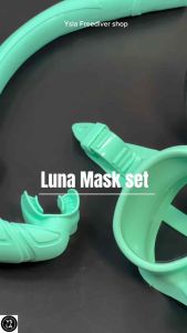 Frameless Liquid Silicone Tempered Glass Freediving Mask Set