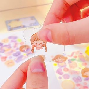 [พร้อมส่ง] ชุดการ์ดสติ๊กเกอร์ DIY ลายการ์ตูน ขนาดเล็ก สุ่มลาย Biangels