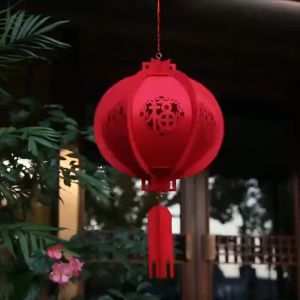 MLADEN 2026 CNY Lantern Red Lantern Decoration Hollow Lanterns Chinese New Year Hanging Ornament 红灯笼