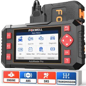 Foxwell NT604 Elite Obd2 เครื่องสแกนเนอร์ 2025 เครื่องสแกนเนอร์ Wifi รองรับการทดสอบแบตเตอรี่ตรวจสอบเครื่องยนต์ ABS SRS Transmission Fault Code เครื่องมือวินิจฉัย Ecu รีเซ็ตปิดไฟเตือนเครื่องอ่านโค้ดรถยนต์และเครื่องมือสแกน