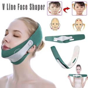 V Face Chin Cheek Lift Up Face Slimming Mask Belt Strap Reduce Double Chin Anti Wrinkle Breathable Face Bandage (Purple/Green/Orange)