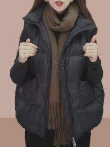 เสื้อกั๊กขนเป็ดคอตตอนสำหรับผู้หญิง 2025 ฤดูใบไม้ร่วง/ฤดูหนาว ใหม่ เสื้อกั๊กแฟชั่น เสื้อกั๊กผู้หญิง เสื้อกั๊กคอตตอน 2024 ฤดูหนาว