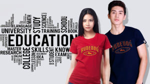 rudedog เสื้อยืดผู้ชาย รุ่น High School ของแท้ 100%