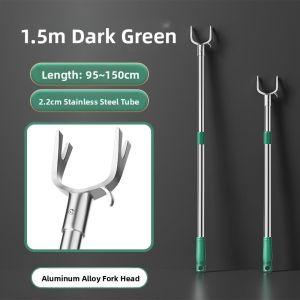 MONLEYTA | Extendable Stainless Steel Clothes Drying Rods Home Use Balcony Clothesline Holder Long Handle Laundry Hanger For Household