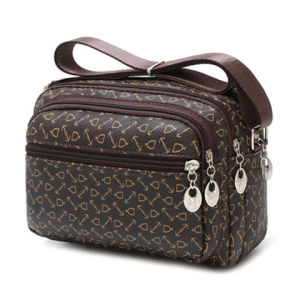 Waterproof Multi-Layer Moms Shoulder Bag Crossbody Business Shopping Small Square Mobile Phone Purse for Middle-Aged And Elderly Women