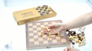 3 in 1 Chess set board 39cm adult children gift family game chess solid wood chess pieces traditional classic handmade 🔥พร้อมส่ง🔥หมากรุกกระดานผู้ใหญ่เด็กของขวัญเกมครอบครัวหมากรุกไม้เนื้อแข็งแบบดั้งเดิมทำด้วยมือ