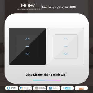 MOES WiFi Công Tắc Rèm Thông Minh Thiết Kế Cảm Ứng Bộ Điều Khiển Rèm Cơ Giới Hoạt Động Với Ứng Dụng Tuya Smart Life Alexa Google