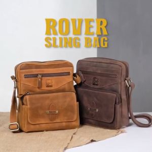 Tas Selempang Pria Kulit Sapi ROVER SLINGBAG Fashion Cowok Keren