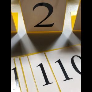 (Bisa Custom) Standing Nomor meja Akrilik Murah Dekorasi Cafe Warung Kekinian / nomor meja Custom / Nomor meja Restoran / Papan Nomor