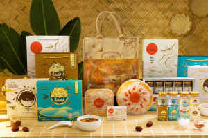 Yến Sào Hoàng Kim - Vạn Thịnh Kim (50g Yến Thượng Hạng 4 Hũ Yến Mix 2 Vị 300g Đường Phèn) Quà Biếu Sang Trọng