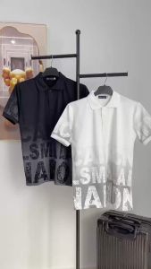 Áo thun nam có cổ tay ngắn Áo POLO nam DV-FASHION in họa tiết đẹp chất vải cotton co dãn 4 chiều