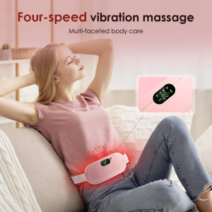 Menstrual Cramp Warming Uterine Belt Abdomen Waist Heating Massage Pad Hot Compress Relieve Menstrual Period Pain USB Charging