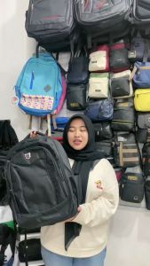 Tas Ransel Pria Backpack Laptop Tas Punggung Polos Multifungsi Untuk kegiatan Sehari-hari Gratis Raincover - PG 36