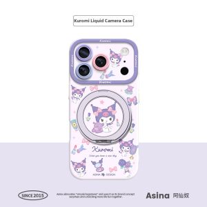 Asina | Magnetic Stand Liquid Silicone Case For iPhone 17Promax