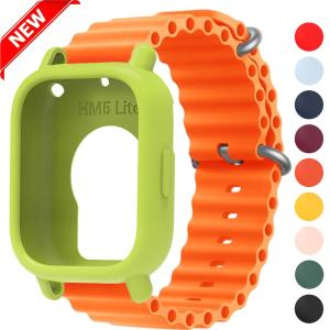Wave Silicone Case+Strap For Redmi Watch 5 Active 5LiteSoft Rubber Sports Band Wristband For Redmi Watch 5Lite 5Active Bracelet