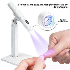 Đèn Làm Móng Mini Chuyên Nghiệp UV LED Sạc Lại Được Máy Sấy Móng Di Động Có Đế Hiển Thị Hỗ Trợ Làm Móng Nghệ Thuật Có Thể Tháo Rời