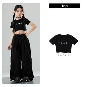 XINGYULI | Crop Top Jazz and Street Dance Performance Outfit for Girls