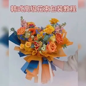 57cm*57cm DIY Flower Wrapping Paper Craft Paper Waterproof Padded Flower Packaging Bouquet 半透明雾面纸纯色韩素纸 (1428)