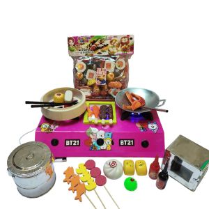 KOMPOR mainan anak laki laki dan perempuan mini set masak masakan kompor led bisa nyala cocok buat hadiah kado