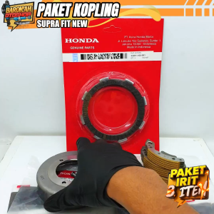 Paket Kopling 3 item supra fit new lagenda revo lama supra fit / paketan kampas kopling supra fit new + mangkok ganda + kampas ganda lagenda kfl