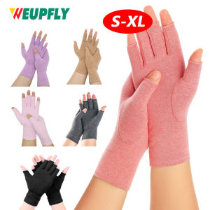 1 Pair Compression Gloves for Women Men Fingerless Arthritis Gloves for Carpal Tunnel Hand Pain Relief with Thumb Support