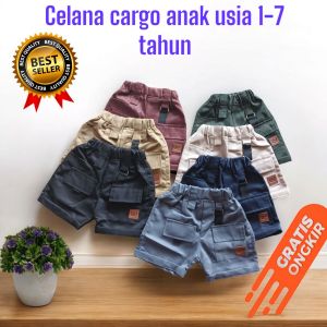 celana kargo anak celana pendek usia 1 sampai 10 tahun celana jalan jalan anak celana santai anak