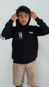 Jaket Pria Korea Style Jaket Tengkorak Pria Jaket Hoodie Resleting Zipper Iconic Origin (Sablon) Size M-XXL ( Pria & Wanita )