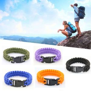 GOODOO Survival Camping Hiking plastic buckle Paracord Bracelet Buckle Rope Paracord Woven