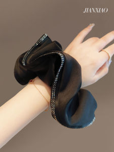 Korean Style Fashionable Rhinestone Hair Ties & Large Elastic Bands: Simple Elegant Hair Ropes
