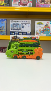 Mainan Anak BEASTS FOLDING TRACK DEFORMED Mainan Track Dinosaur Mobil Angkut Transporter Anak