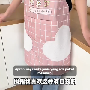 Apron Kitchen Cooking Apron Water Proof Apron Baking Apron Good Quality Cute Apron Baju Apron