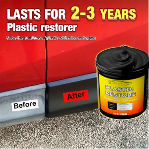Car Bumper Repair Paste - restores artificial leather with plastic enhances black effect car polishing with refurb coating