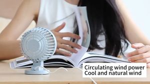 USB double blade fan gift home desktop small fan dormitory office mini electric fan