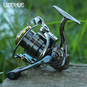 LINNHUE Fishing Reel 6BBS LT1500 2500 Spinning Reel Single Double Handle Grip Shallow Spool Carp Reel For LureFishing