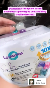 Lamoxias® Plant-Based All In 1 Laundry 10x Deep Cleaning Detergent Capsules 30 pods - Sweet Romance