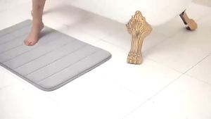 [10ชิ้น] พรมเช็ดเท้า ผ้าเช็ดเท้า 60x40 CM พรมกันลื่น พรมดักฝุ่น พรมเช็ดเท้าห้องน้ำ พรหมเช็ดเท้า WD99.