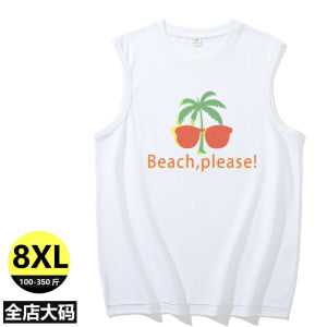 เสื้อกั๊กแขนกุดผ้าฝ้ายแท้ระบายอากาศได้ดีสำหรับผู้ชาย ทรงหลวม ทรงหลวม ฤดูร้อน 2024 คอกลม ปกติ