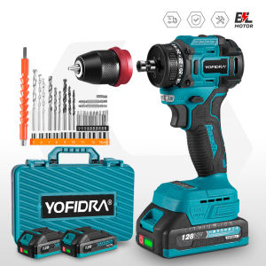 3 in1 động cơ điện không chổi than tuốc nơ vít 2 bánh răng máy khoan điện không dây điện va đập búa khoan đa chức năng công cụ điện cho Makita 18V Pin