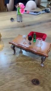 New-1/12 Dollhouse Miniature Wine Glass Mini Red Wine Cup Model For OB11 Doll House Kitchen Restaurant Decor Accessories