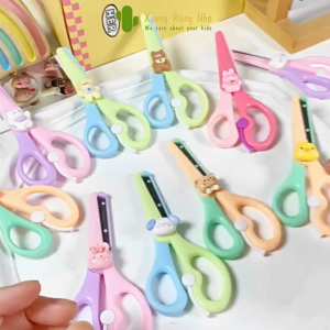 Bộ Kéo Cắt Thủ Công Dao Rọc Giấy Nhiều Màu Sắc Hình Nhân Vật Hoạt Hình Dễ Thương Xương Rồng Nhỏ