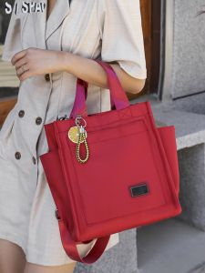 Fashion Simple Casual Womens Bag Waterproof Oxford Cloth Bag Commuter Bag Womens Exquisite Satchel Shoulder Large Capacity