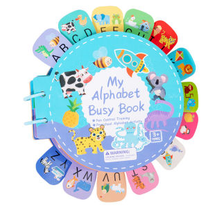 Quiet BusyBook Early Education Toy Letter Control Pen Flip Book Cross-Border English Enlightenment Busy Book for Kids