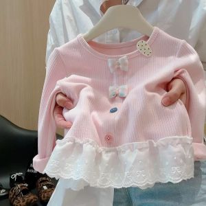 JIFANPAUL | Sweet Bow Lace Edging Patchwork Match-all Top