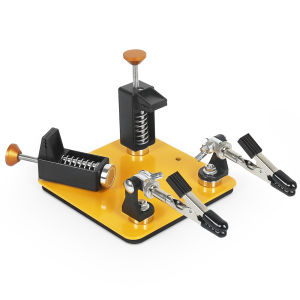 NEWACALOXSoldering Helping Hands Third Hand Tool with Magnetic Base Adjustable Metal Circuit Board Holder for PCB Welding Repair