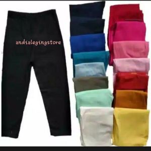 paket 3pcs legging anak polos random 1thn sampai dengan ukuran 14tahun//bahan ringan//nyamai di pakai