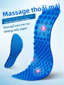 Đế Lót Giày Massage Đá Cuội Cho Nam Giới Hỗ Trợ Tuần Hoàn Máu Và Thông Kinh Lạc Phụ Kiện Chăm Sóc Chân Thoải Mái